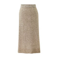 Plus Size Knit Midi Pencil Skirt
