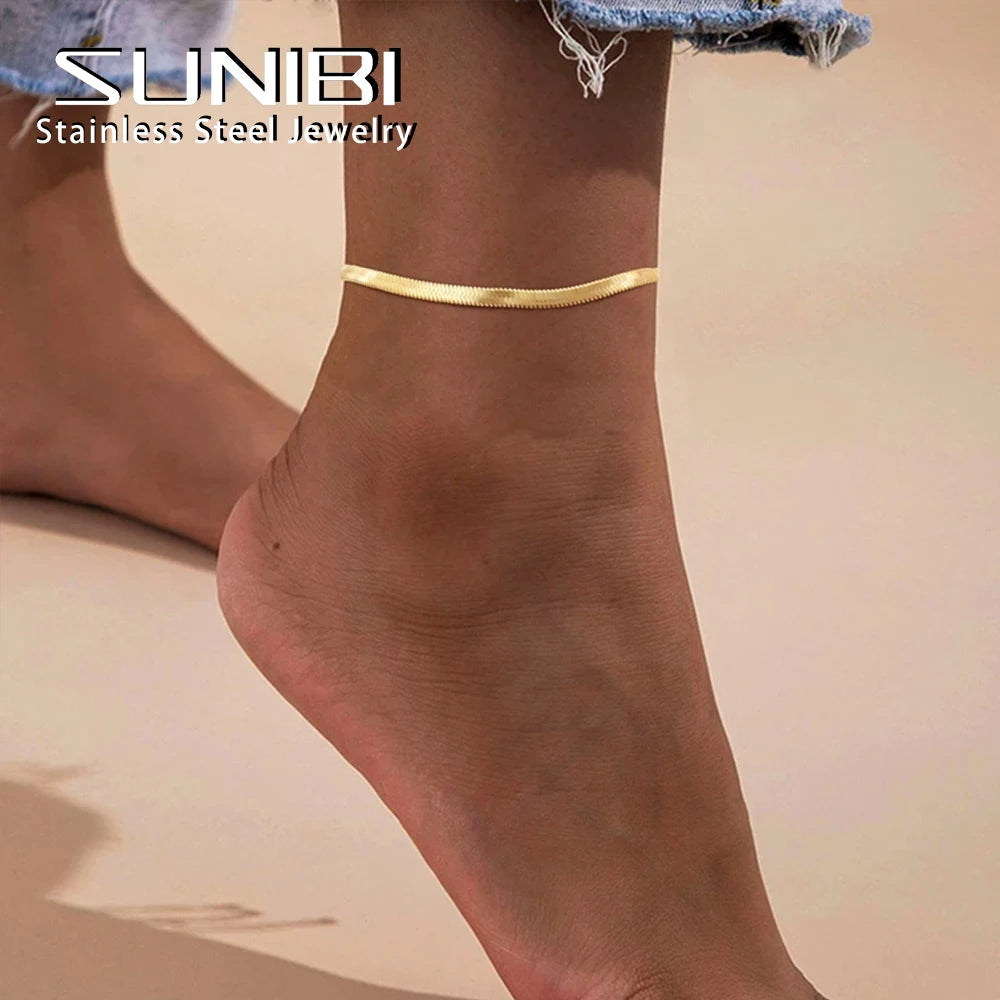 Gold Snake Chain Anklet