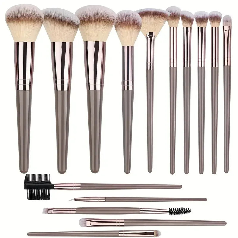 Makeup Brushes & Puff Set