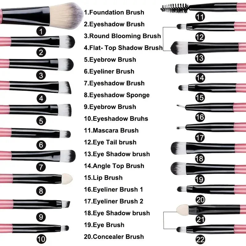 Premium Synthetic Makeup Brush Set