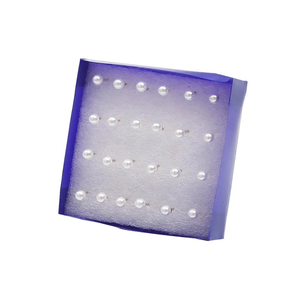 Mixed Crystal Stud Earrings Set