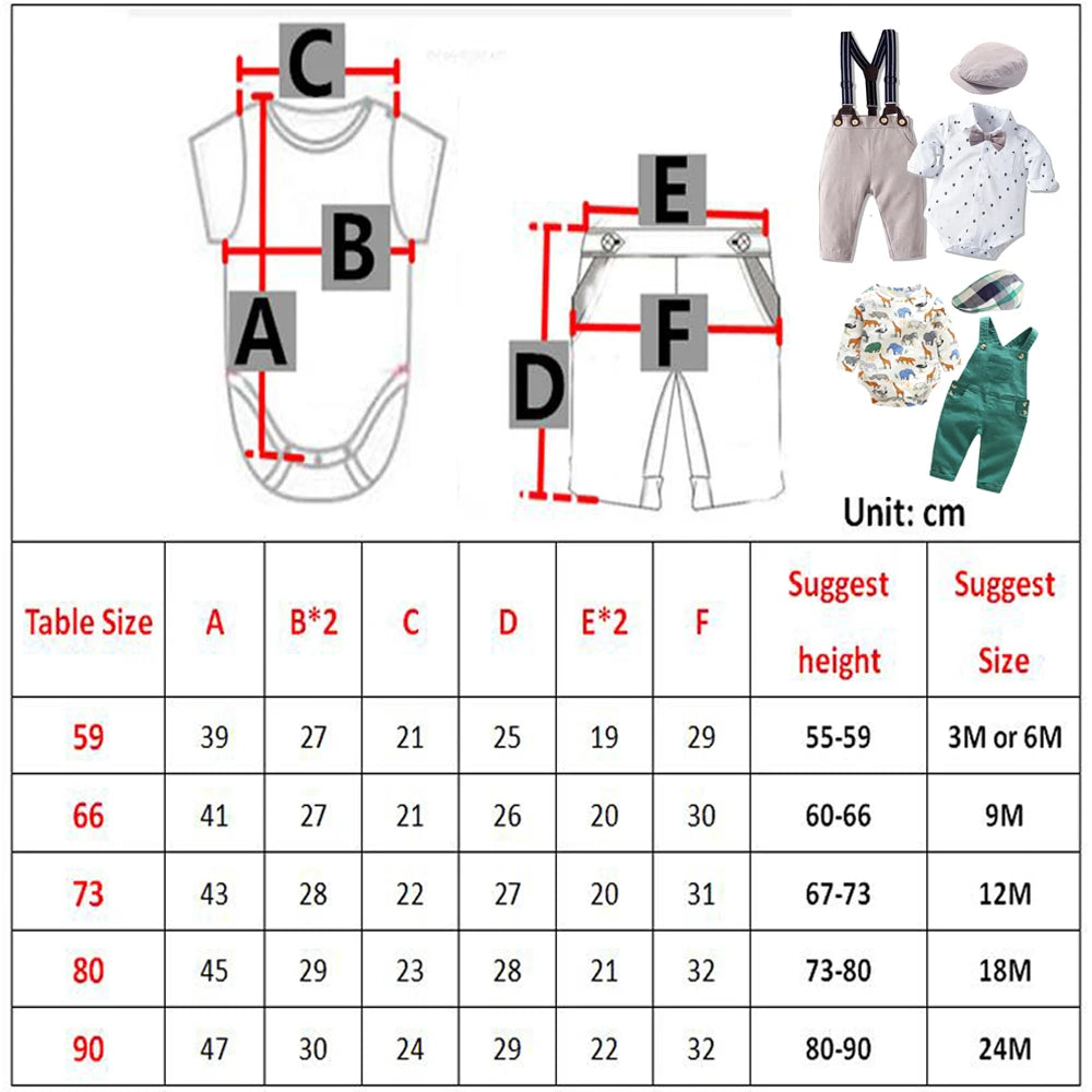 Baby Boy Formal Romper, Vest & Hat Set
