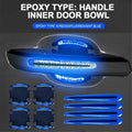 🚗 3D Carbon Fiber Door Handle Stickers