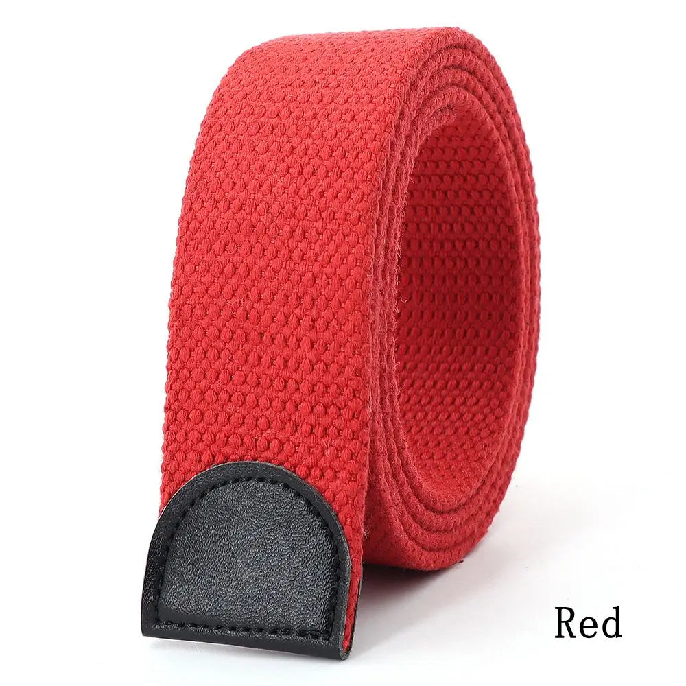 Canvas Tactical Belt Strap – No Buckle