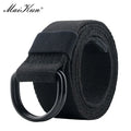 Canvas Belt with Double D-Ring Buckle