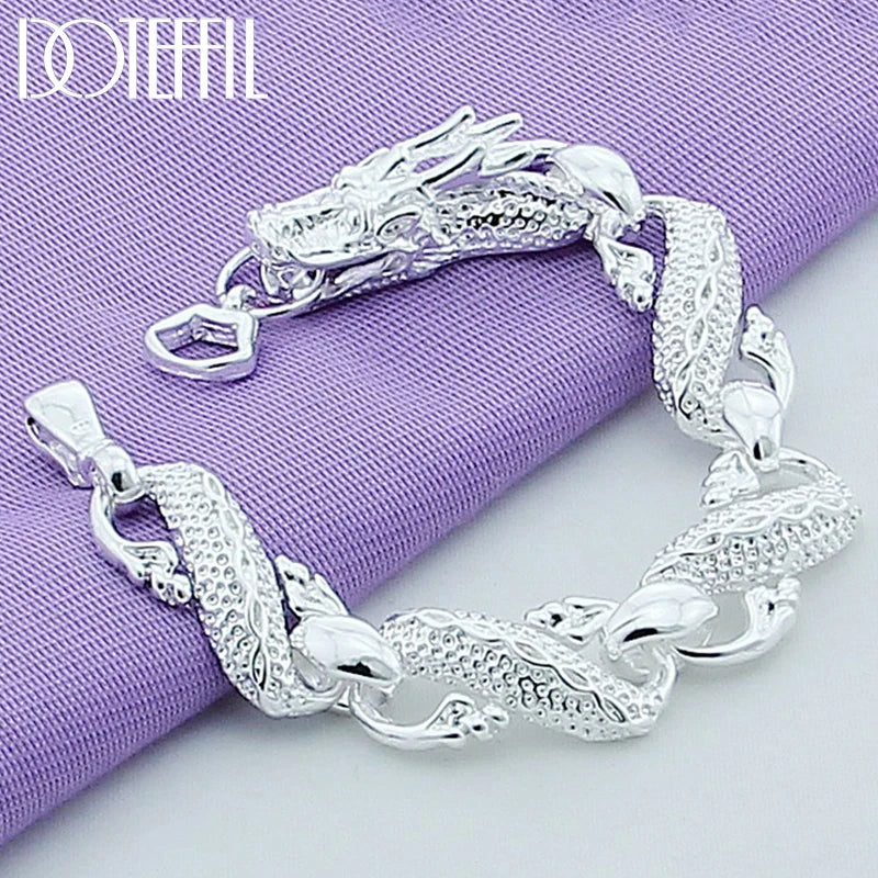 Dragon Sterling Silver Cuff