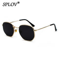Hexagon Metal Frame Sunglasses