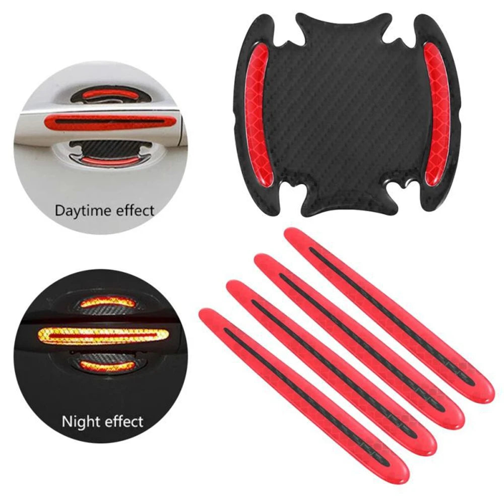 🚗 3D Carbon Fiber Door Handle Stickers