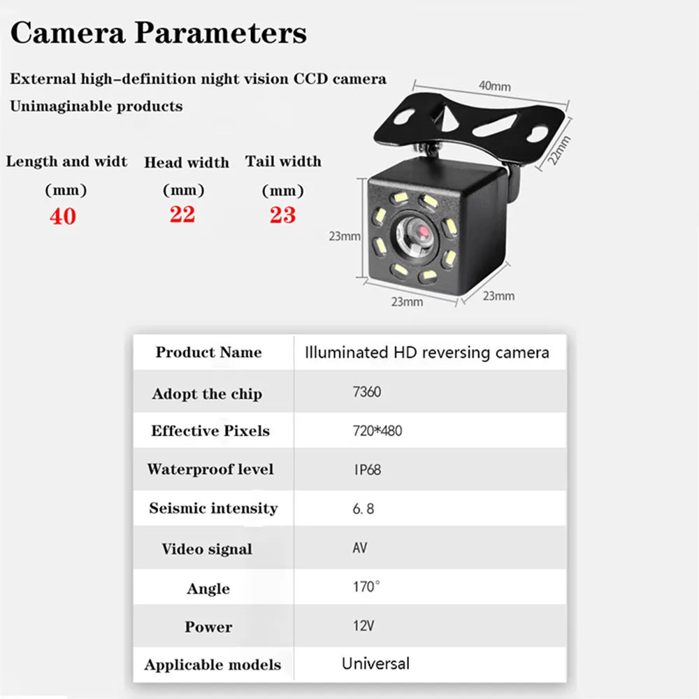 🔙 Rear View Parking Camera