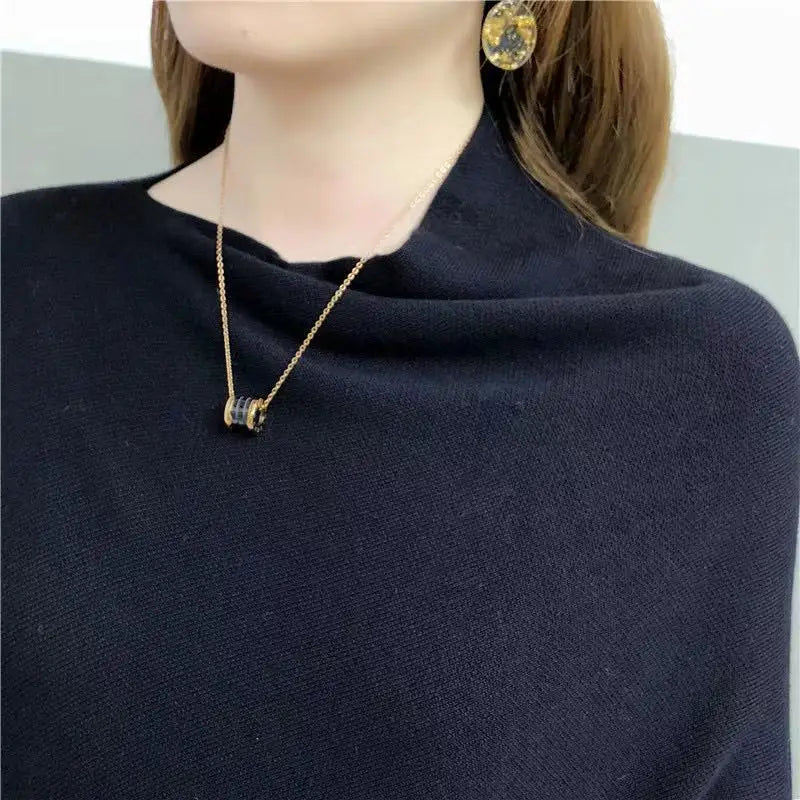 Batwing Knit Poncho Sweater