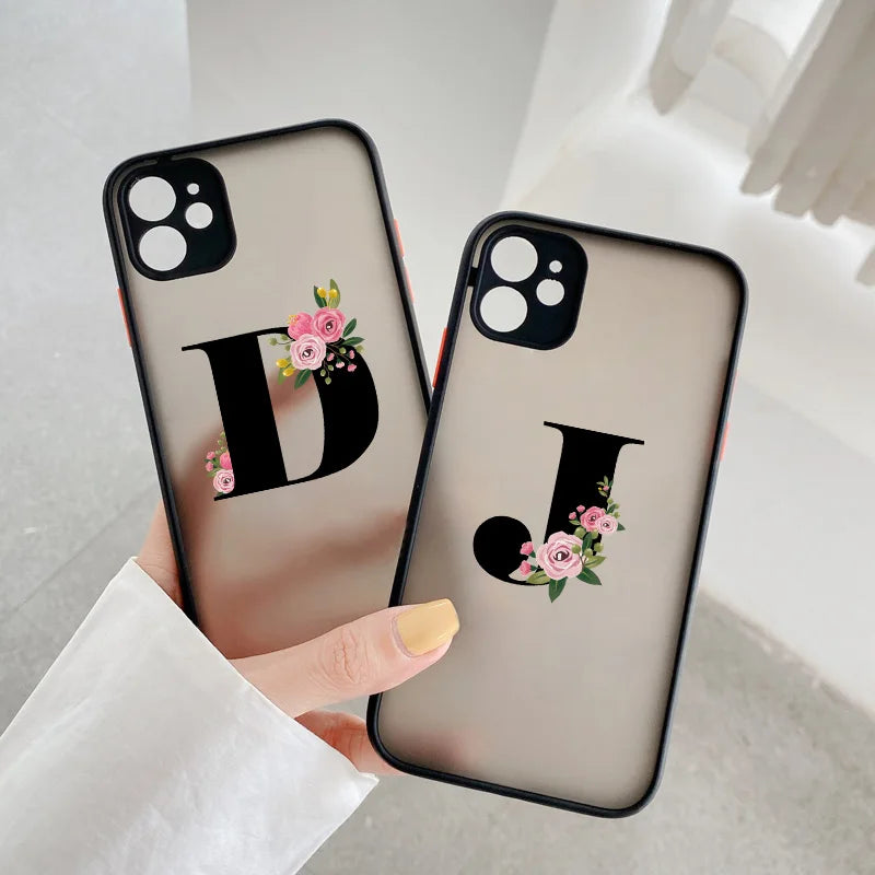 A–Z Initial Clear iPhone Case