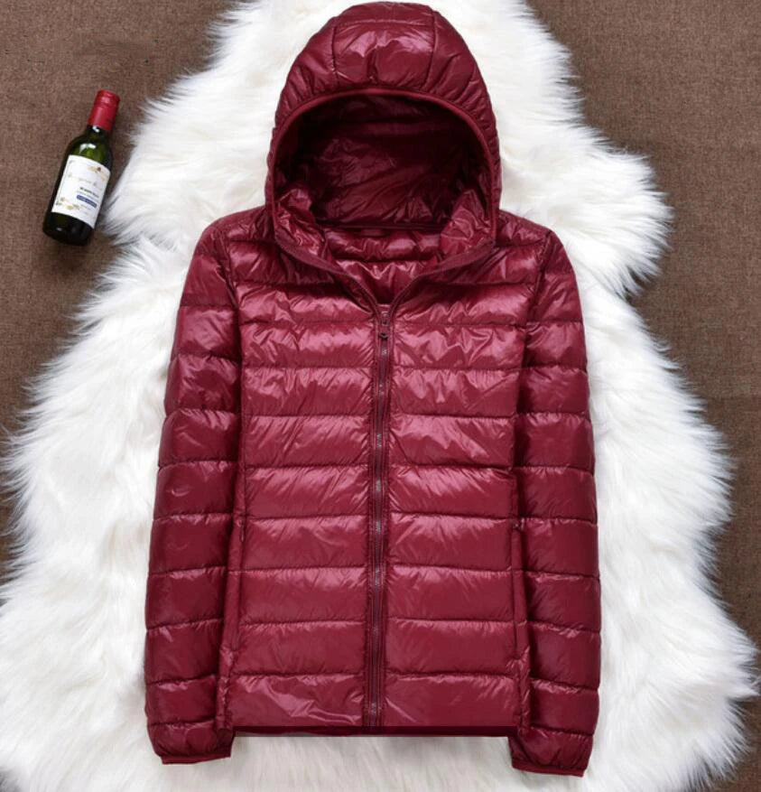 Women's Packable Hooded Down Jacket