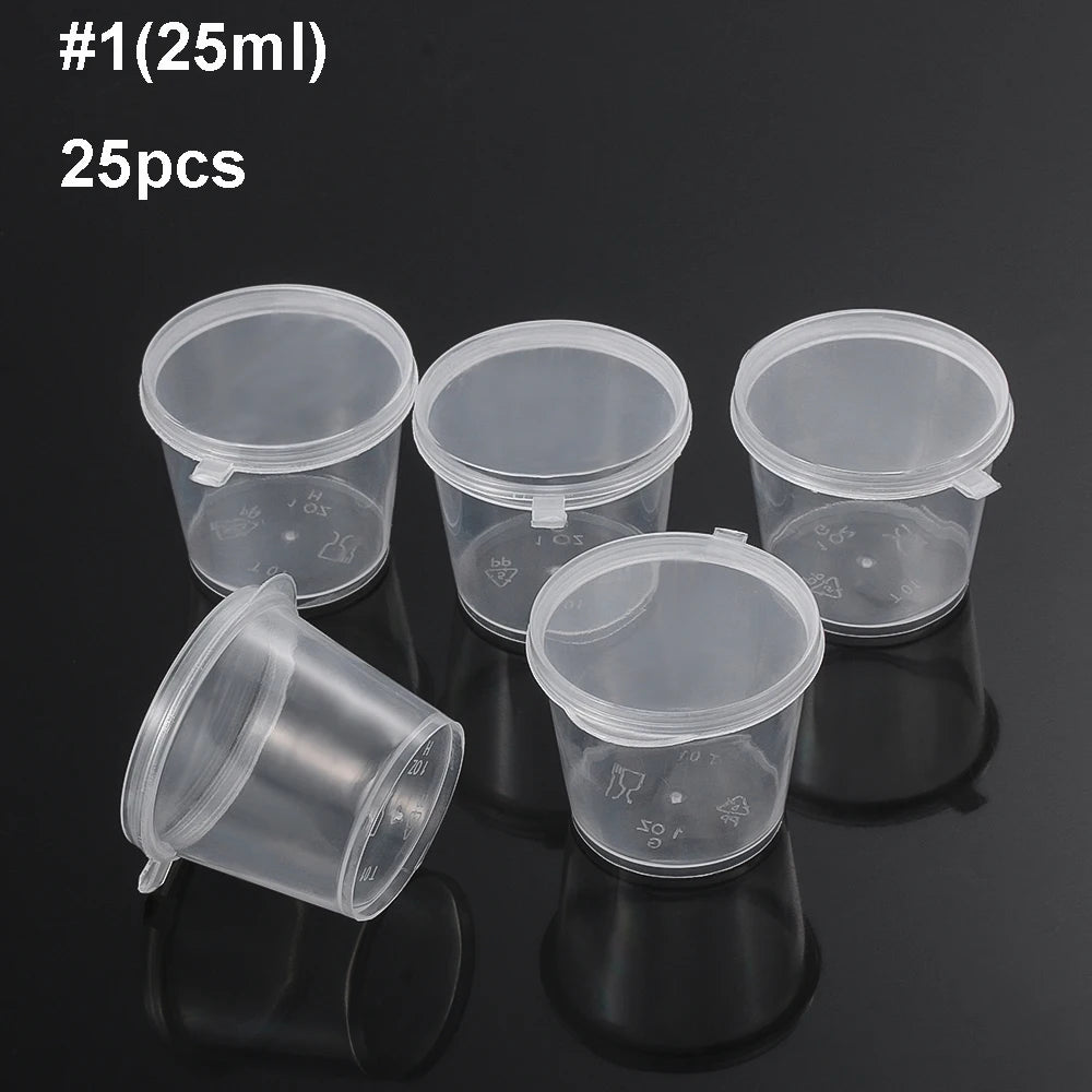 Hinged Sauce Cups with Lids