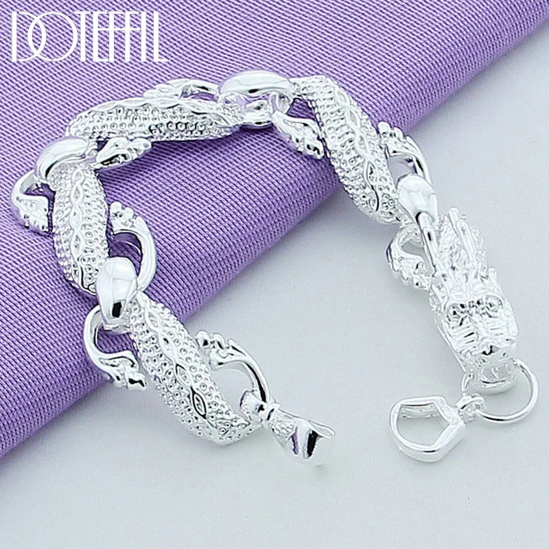 Dragon Sterling Silver Cuff