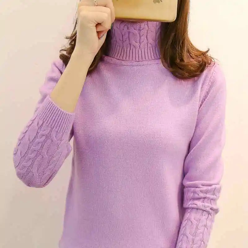 Thick Turtleneck Sweater – Khaki