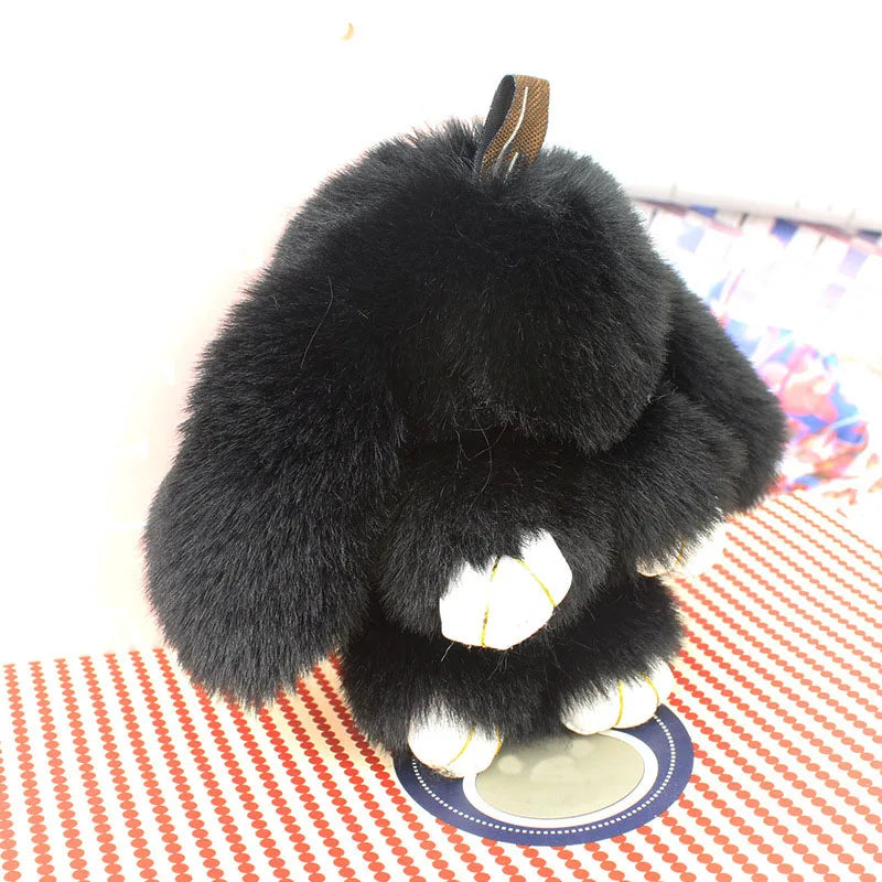 Fluffy Bunny Keychain