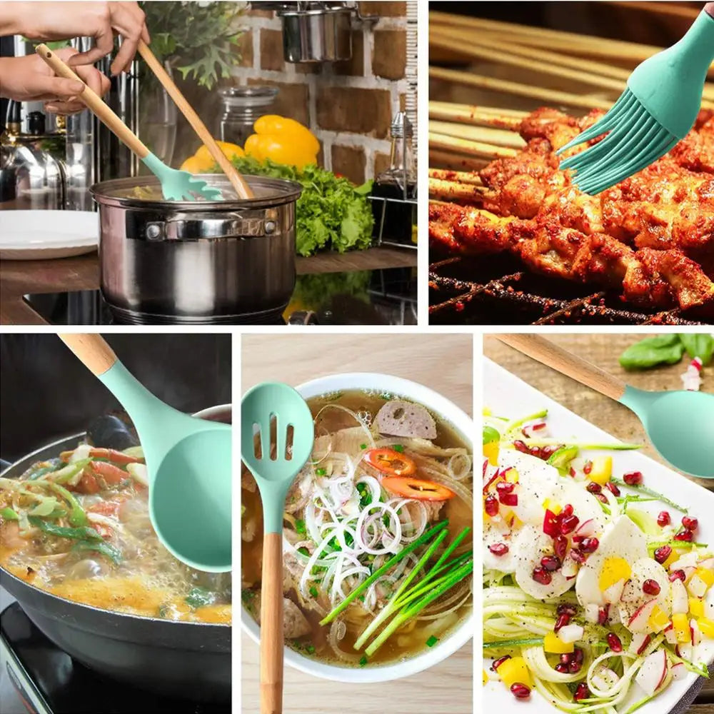 Heat-Resistant Silicone Utensil Set