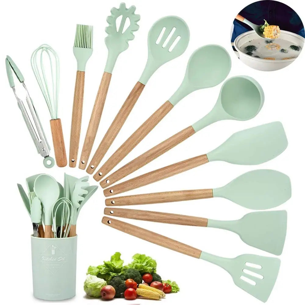 Heat-Resistant Silicone Utensil Set