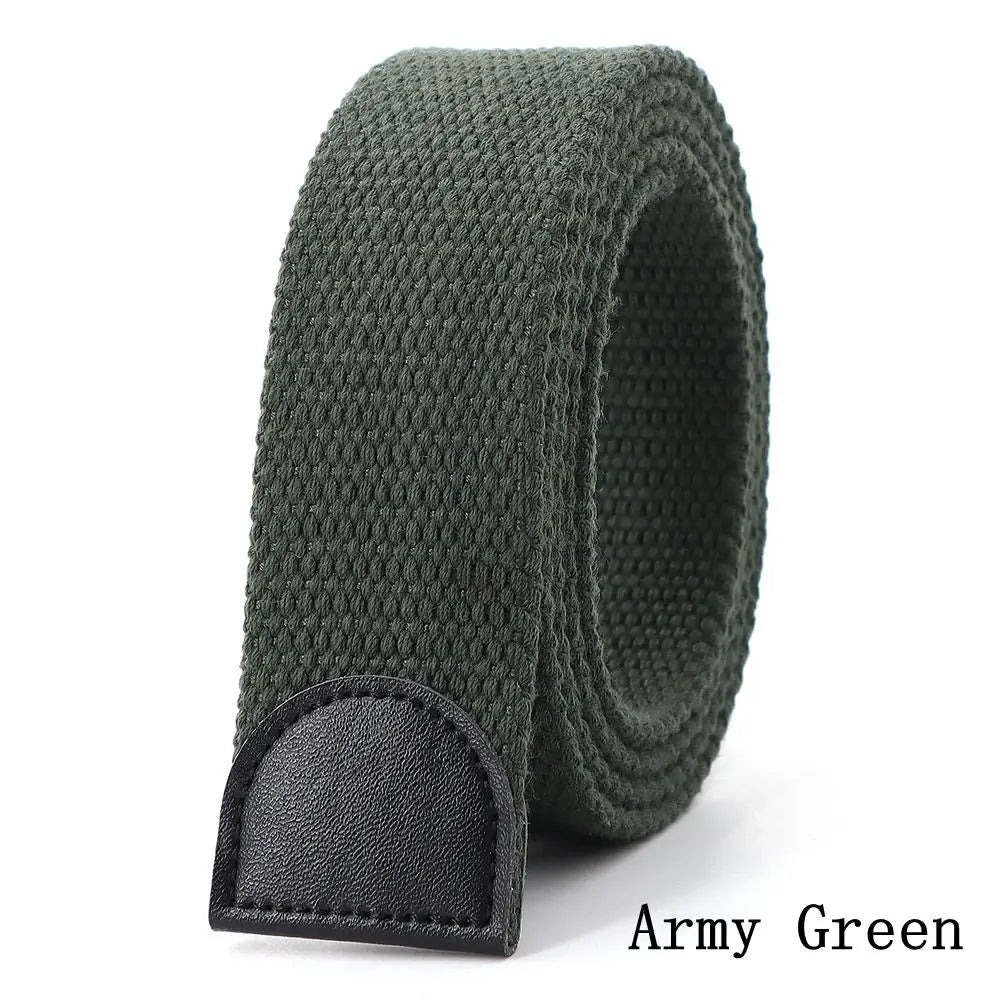 Canvas Tactical Belt Strap – No Buckle