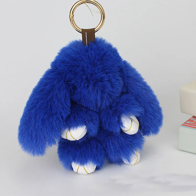 Fluffy Bunny Keychain