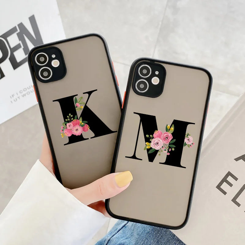 A–Z Initial Clear iPhone Case