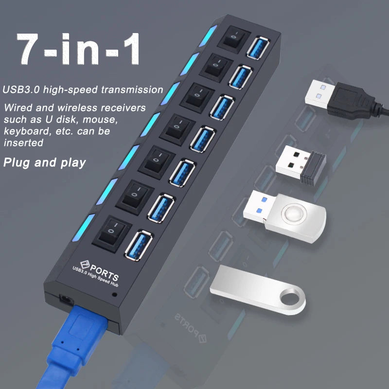 🔌 USB 3.0 Multi-Port Hub