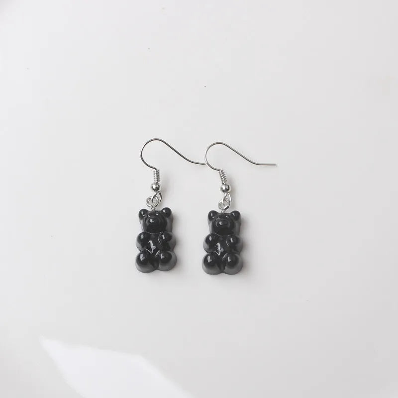 Boho Black Leaf Dangle Earrings