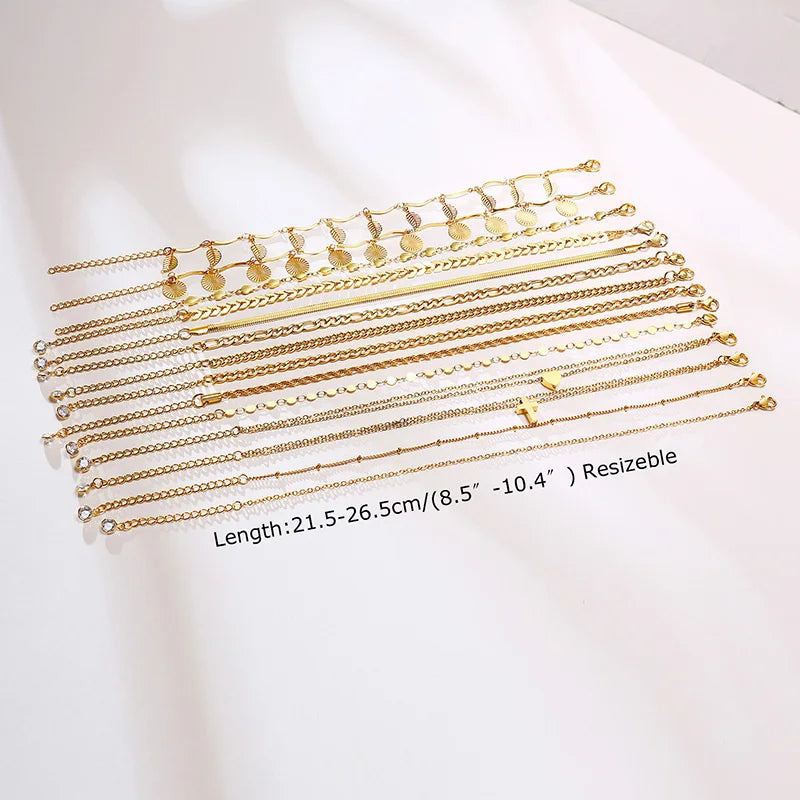 Layered Cuban Curb Chain Anklet