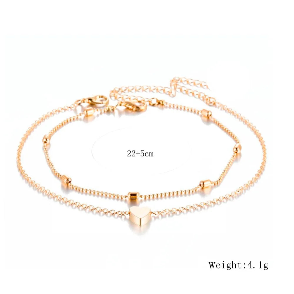 🌿 Boho Crochet Anklet Foot Jewelry
