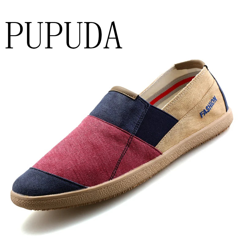 Men's Linen Slip-On Loafers