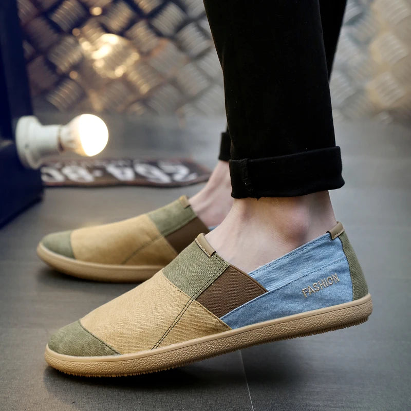 Men's Linen Slip-On Loafers