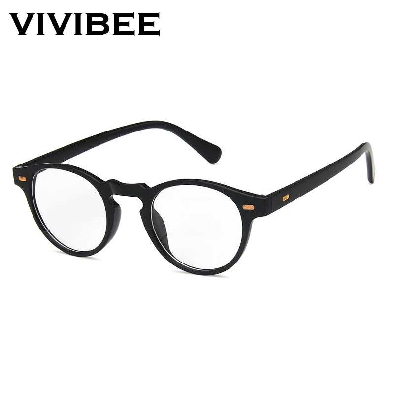 Small Oval Clear Frame Sunglasses