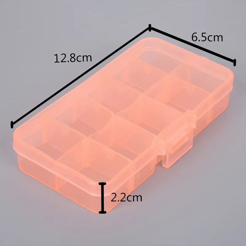 Adjustable 10-Grid Storage Box