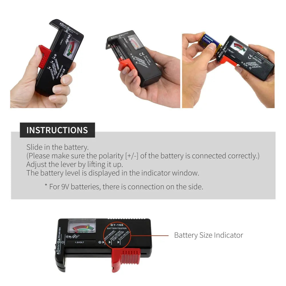 🔋 Digital Battery Tester