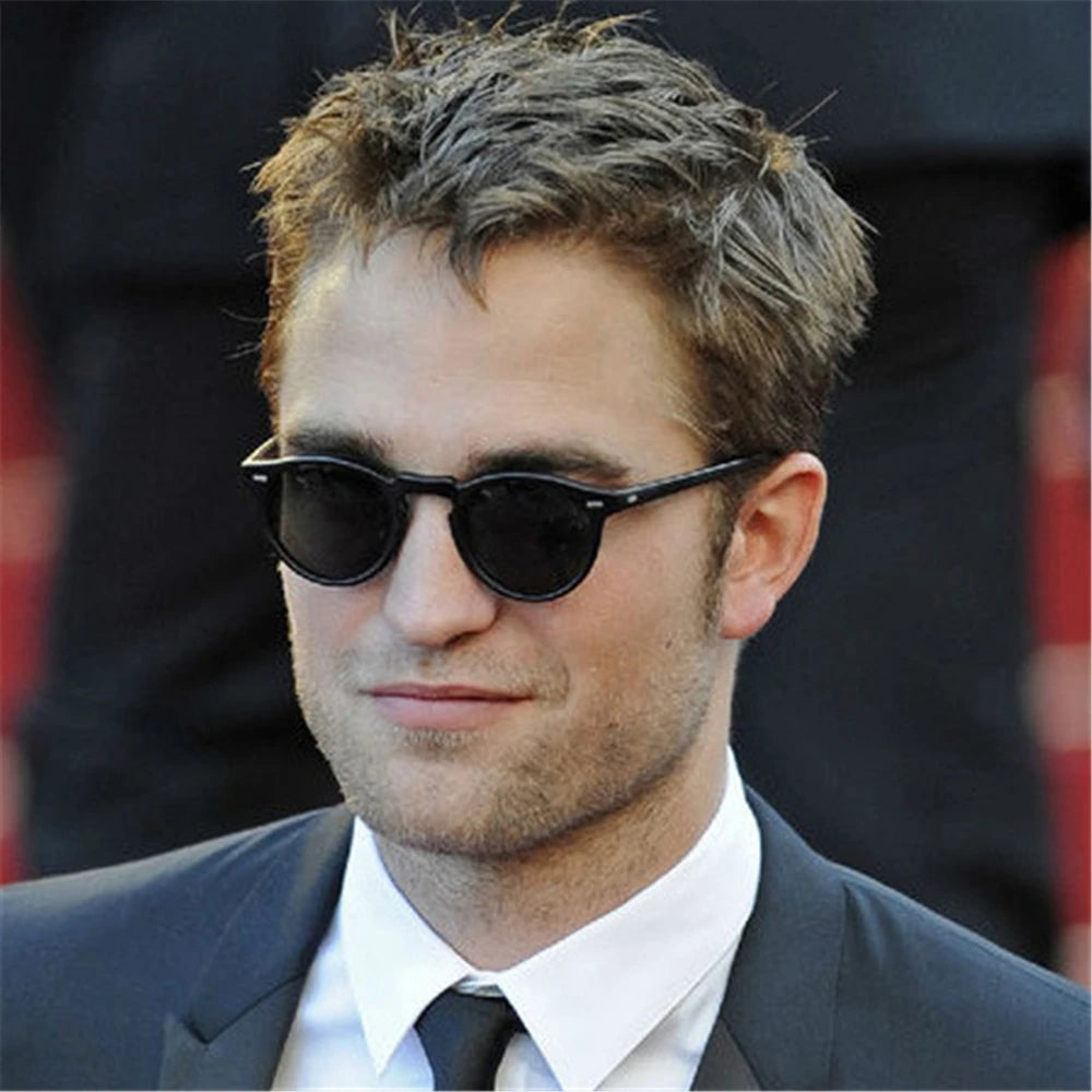 Small Oval Clear Frame Sunglasses