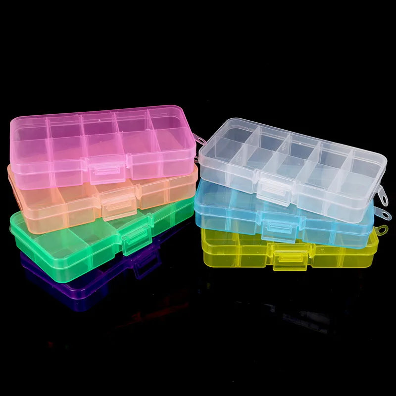 Adjustable 10-Grid Storage Box