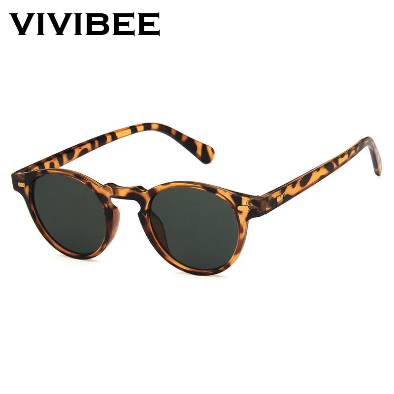 Small Oval Clear Frame Sunglasses