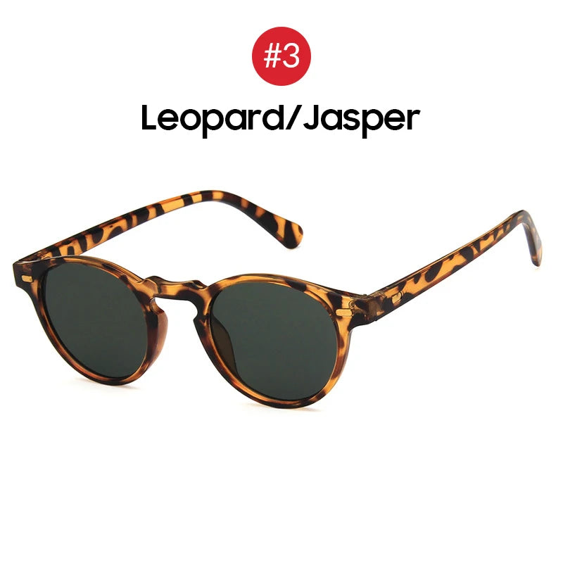 Small Oval Clear Frame Sunglasses