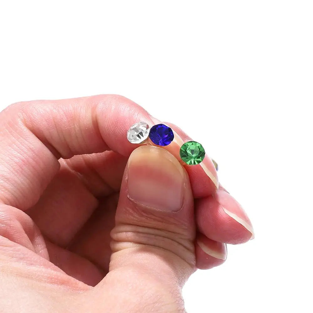 Mixed Crystal Stud Earrings Set