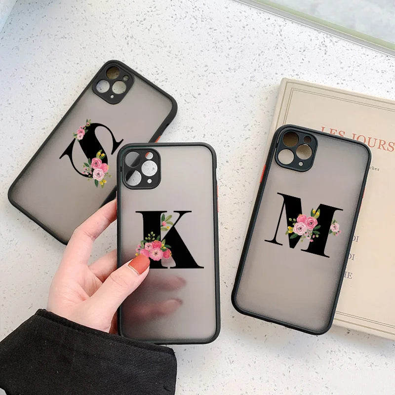 A–Z Initial Clear iPhone Case
