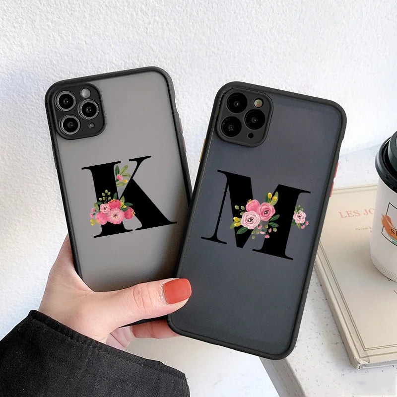 A–Z Initial Clear iPhone Case