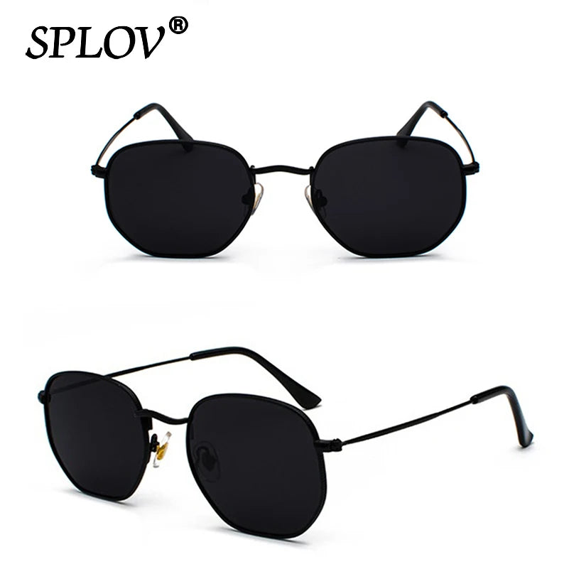 Hexagon Metal Frame Sunglasses