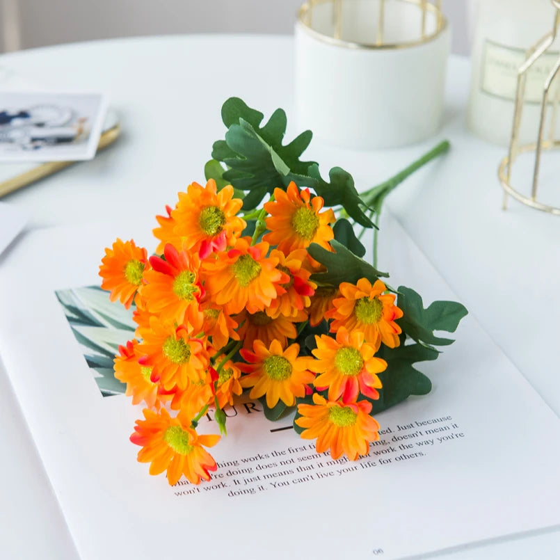 21-Head Silk Daisy Bouquet