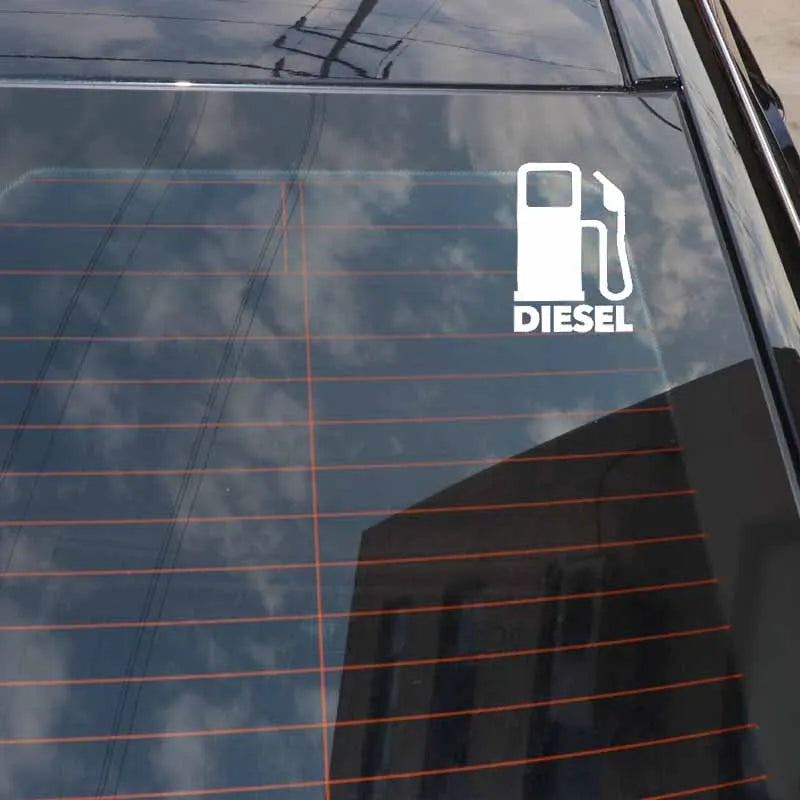 ⛽ Diesel Fuel Cover Scratch Sticker