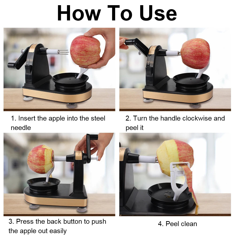 Hand-Crank Apple Peeler & Corer