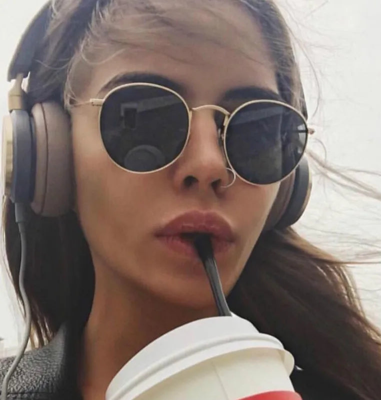Classic Round Mirrored Sunglasses