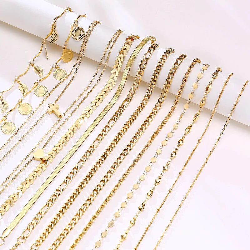 Layered Cuban Curb Chain Anklet