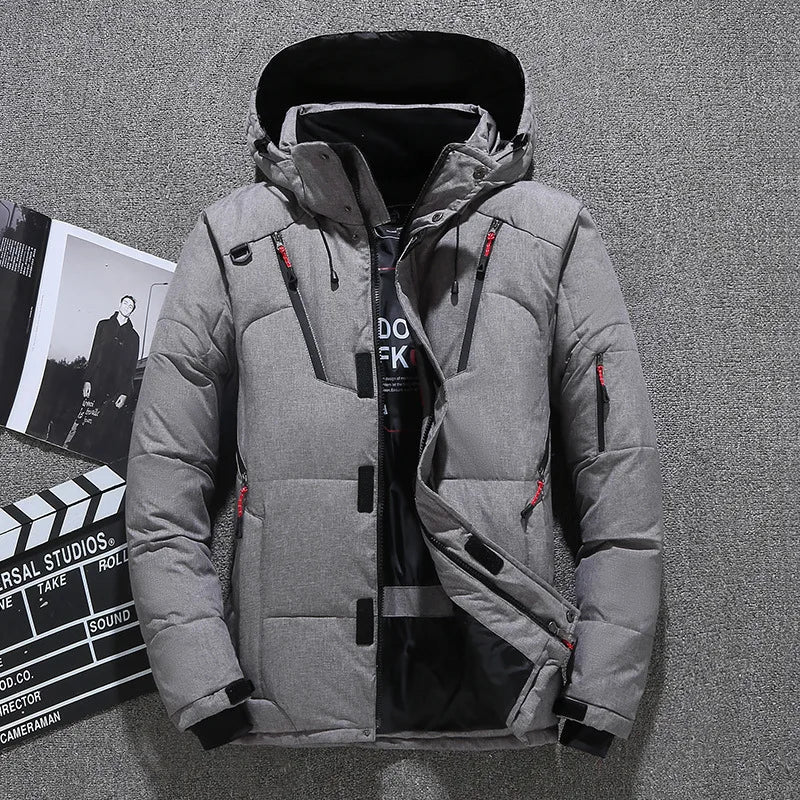 Men's Hooded Duck Down Puffer Coat