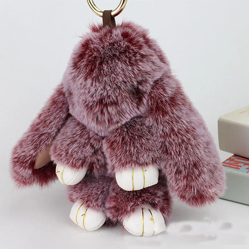 Fluffy Bunny Keychain