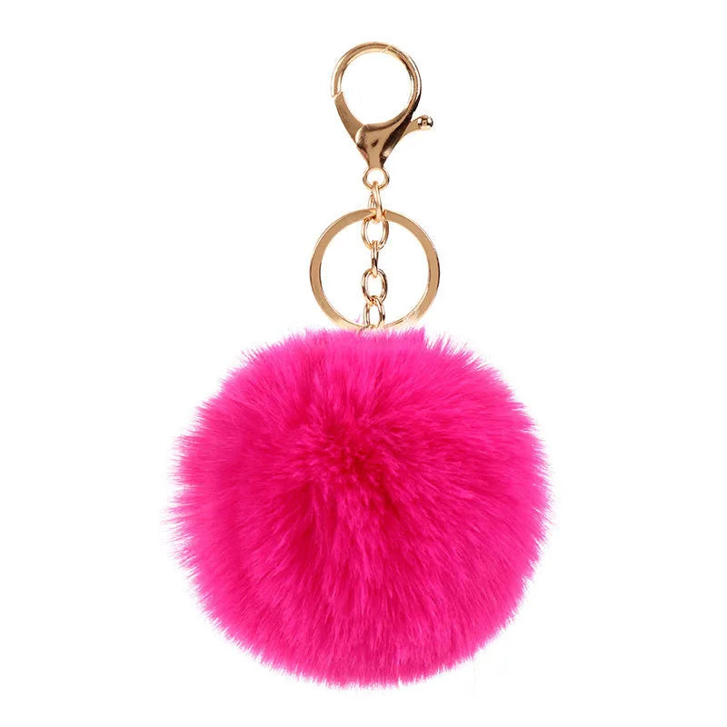 Fluffy Bunny Keychain